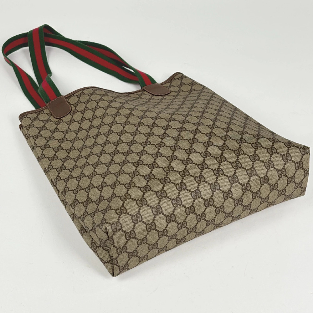 Gucci Web beige tote bag GG canvas Sherry